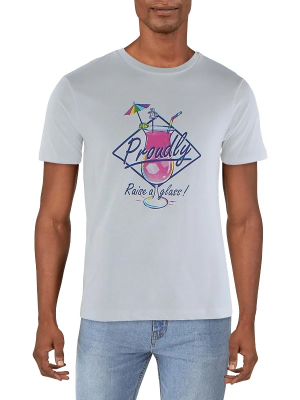 Men's Shirts with Belt LoopsMens Cotton Short Sleeve Graphic T-Shirt