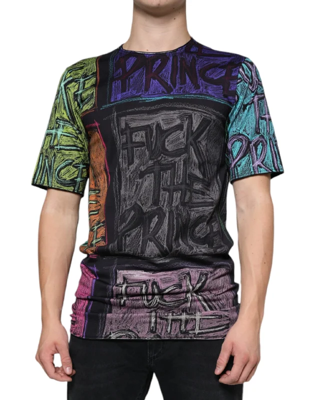 Men's Shirts with Moisture-Wicking FabricDolce & Gabbana multi Graphic Print Cotton Men's T-shirt Men's Shirts with Moisture-Wicking FabricDolce & Gabbana multi Graphic Print Cotton Men's T-shirt