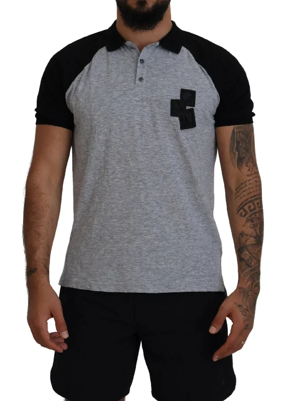 Classic Men's Button-Up ShirtsDsqua²   Cotton Short Sleeves Colla Men's T-shirt