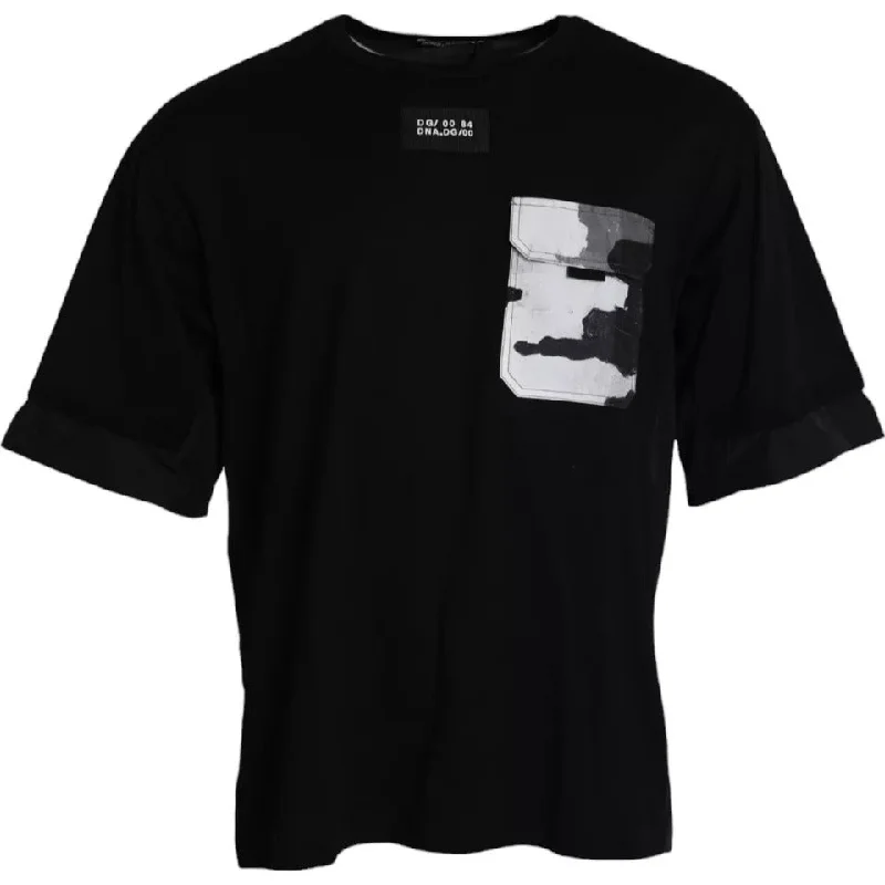 Men's Shirts with Pocket SquaresDolce & Gabbana Cotton Pocket Short Sleeves Men Men's T-shirt Men's Shirts with Pocket SquaresDolce & Gabbana Cotton Pocket Short Sleeves Men Men's T-shirt