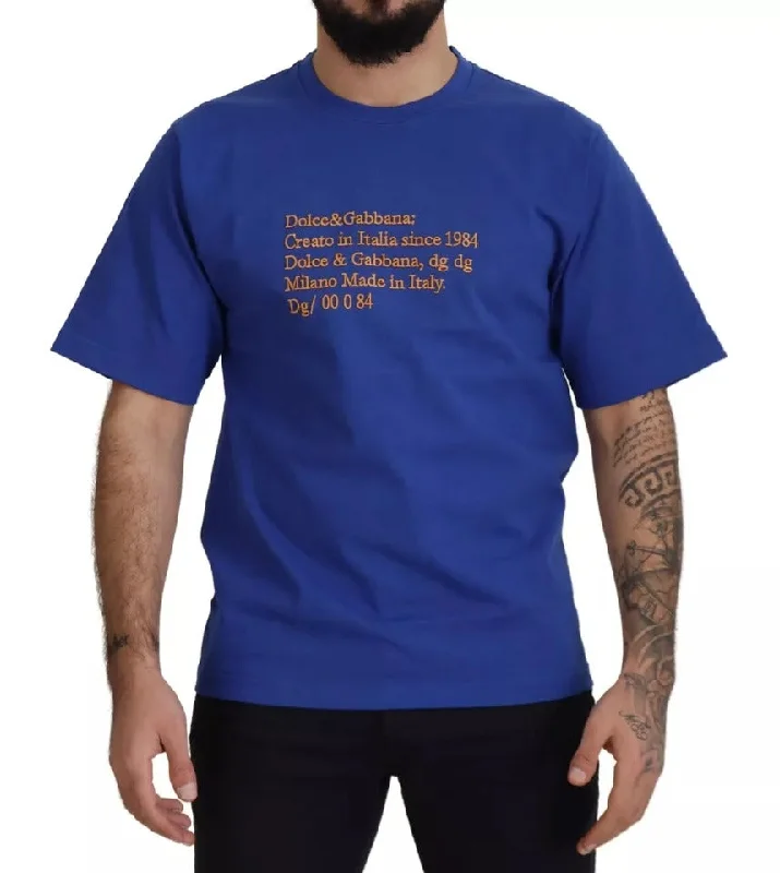 Men's Shirts with Hidden ButtonsDolce & Gabbana Logo Print Crewneck Cotton Men's T-shirt (Pre-Owned) Men's Shirts with Hidden ButtonsDolce & Gabbana Logo Print Crewneck Cotton Men's T-shirt (Pre-Owned)