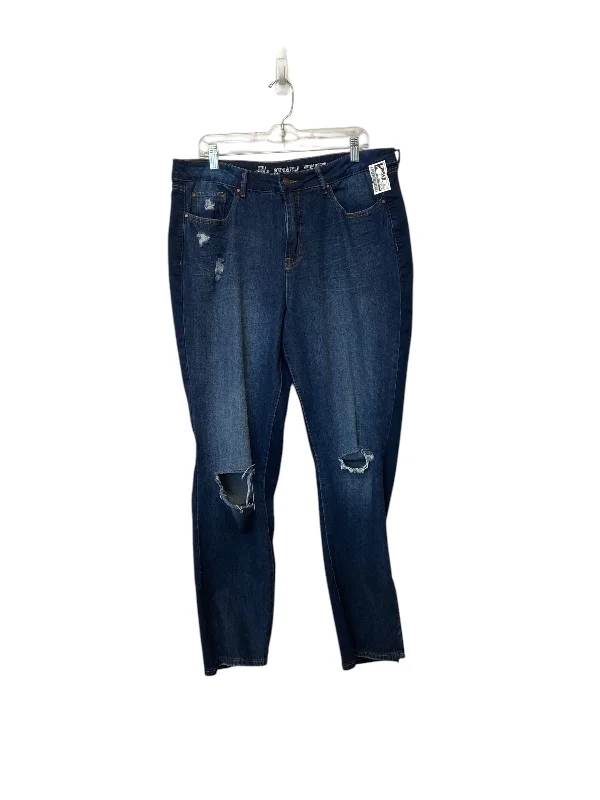 Men's Jeans with Functional PocketsJeans Straight By Clothes Mentor In Blue Denim, Size: 16