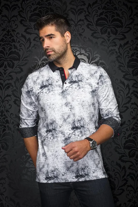 Men's Shirts for Beach OutingsAU NOIR | Polo | Nunez White