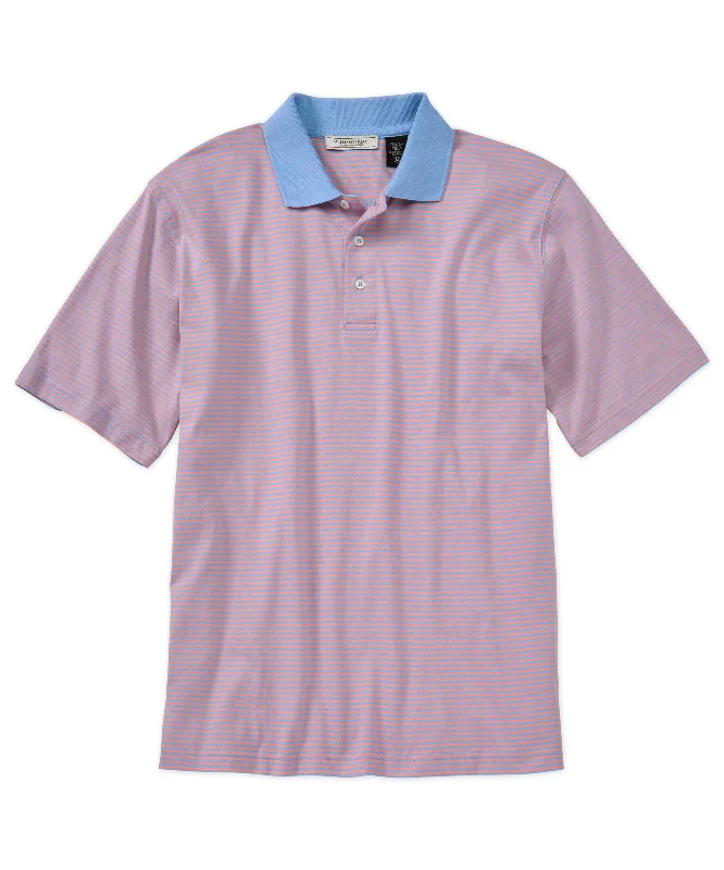 Men's Shirts with Patchwork PatternsPeru Unlimited Pima Stripe Polo Shirt