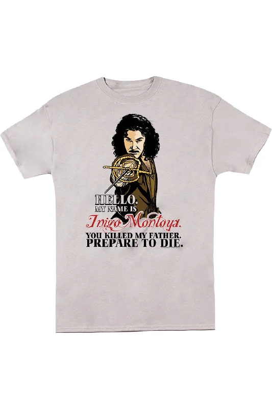 Men's Shirts with Cowl NecksPrincess Bride Hello Short Sleeve Adult Tee / T-Shirt