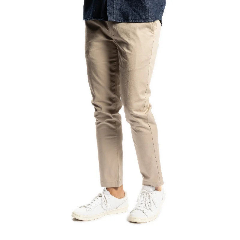 Men's Patterned Pants with Geometric DesignsLightweight Stretch Chinos Slim Fit - Khaki Men's Patterned Pants with Geometric DesignsLightweight Stretch Chinos Slim Fit - Khaki