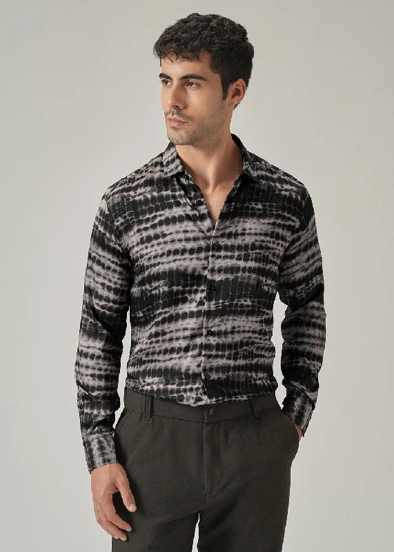 Men's Vintage T-Shirts for a Retro VibeGrey Wash Print Shirt