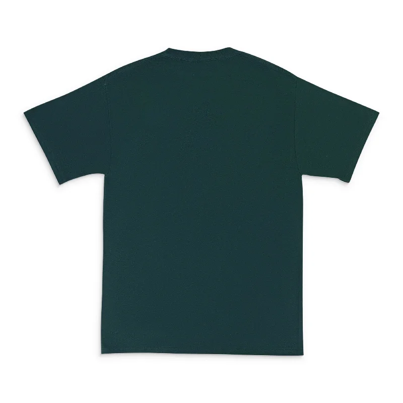Men's Shirts with Belt LoopsCORE LOGO DARK GREEN T-SHIRT