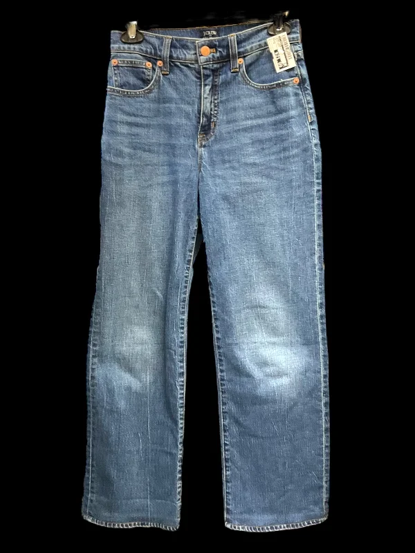 Men's Jeans for a Casual LookJeans Wide Leg By J. Crew In Blue Denim, Size: 0