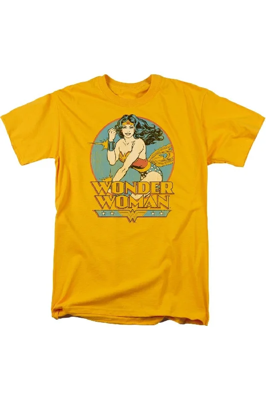 Durable Men's Work ShirtsDC Comics Wonder Woman Short Sleeve Adult Tee / T-Shirt