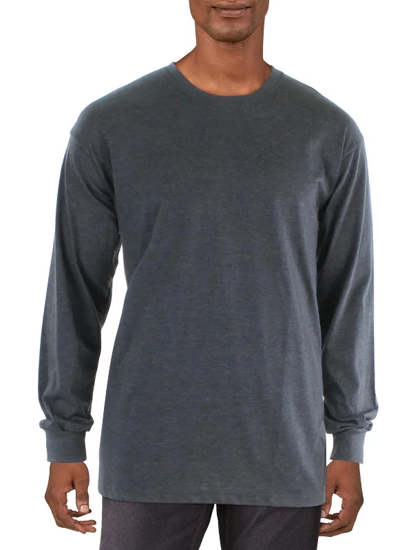 Men's Shirts with Belt AttachmentsMens Heathered Knit T-Shirt