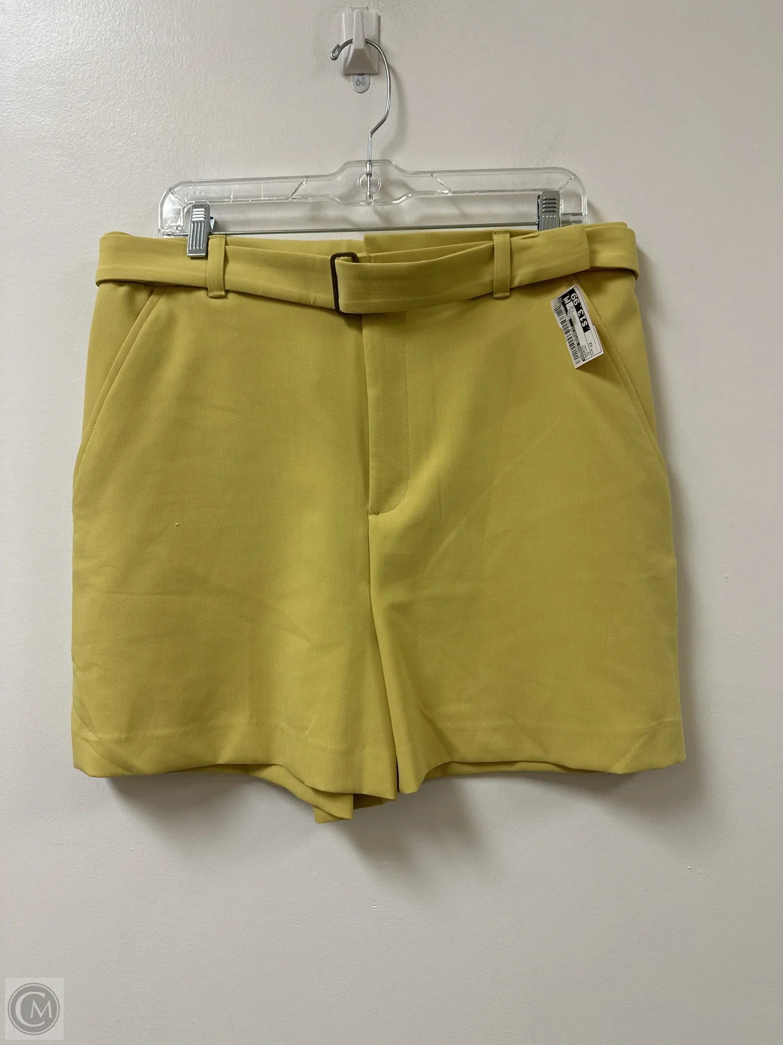 Men's Patterned Pants with StripesShorts By Banana Republic In Yellow, Size: 12