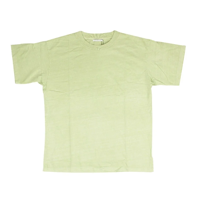 Men's Shirts with Patchwork PatternsGreen Short Sleeve University T-Shirt