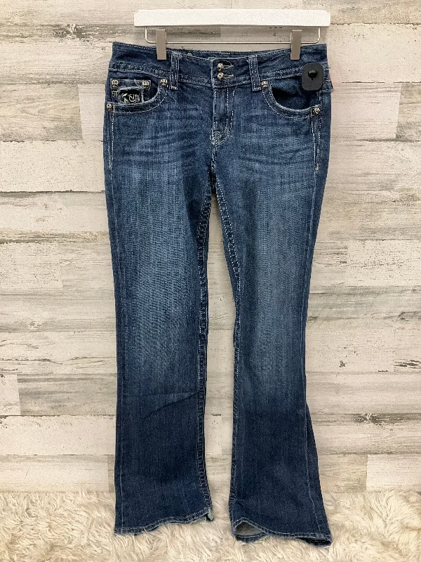 Men's Jeans with PocketsJeans Flared By Miss Me In Blue Denim, Size: 10