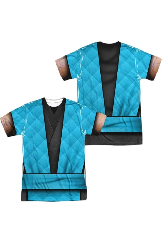Men's Shirts with Wingtip CollarsMortal Kombat Klassic Sub Zero Outfit (Front/Back Print) Short Sleeve Adult Poly Crew Tee / T-Shirt Men's Shirts with Wingtip CollarsMortal Kombat Klassic Sub Zero Outfit (Front/Back Print) Short Sleeve Adult Poly Crew Tee / T-Shirt