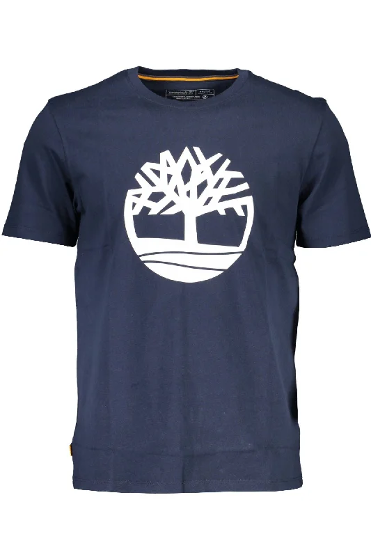 Men's Shirts with Surplice HemlinesTimberland Organic Cotton  Tee with Signature Men's Print