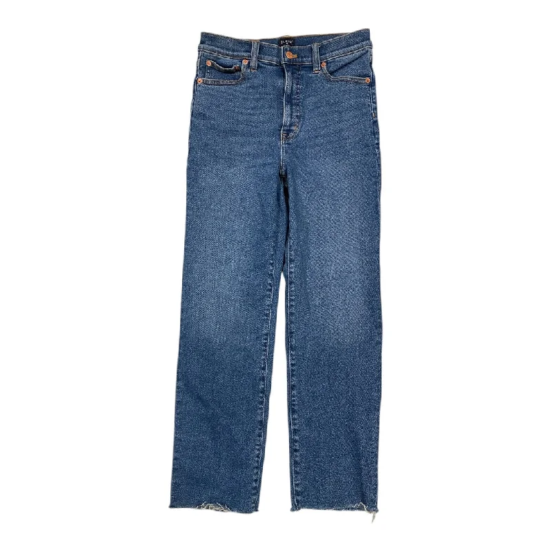 Wash and Wear Men's JeansJeans Straight By J. Crew In Blue Denim, Size:4