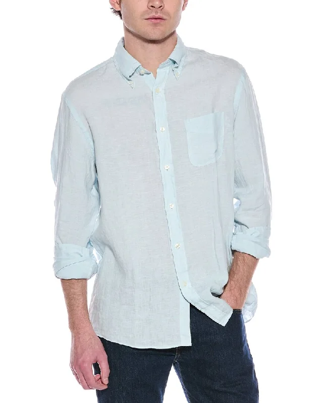 Versatile Men's Short-Sleeve ShirtsBrooks Brothers Regular Fit Linen Shirt