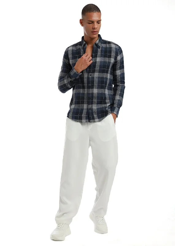 Men's Weekend Shirts for Leisurely OutingsMelange Boldsquare Blue Check shirt