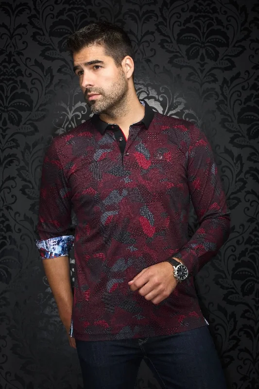 Men's Shirts with Antimicrobial TreatmentAU NOIR | Polo | Frontenac Red