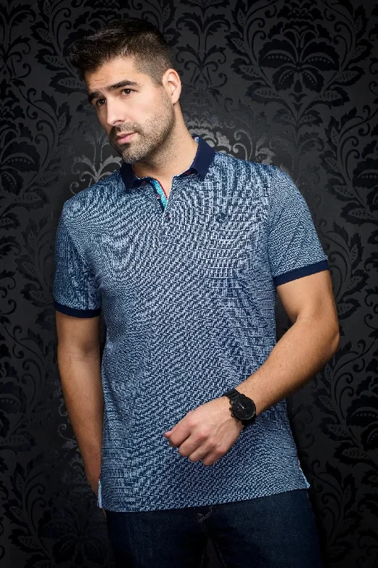 Men's Shirts with Scoop NecksAU NOIR | Polo | Ezra Navy