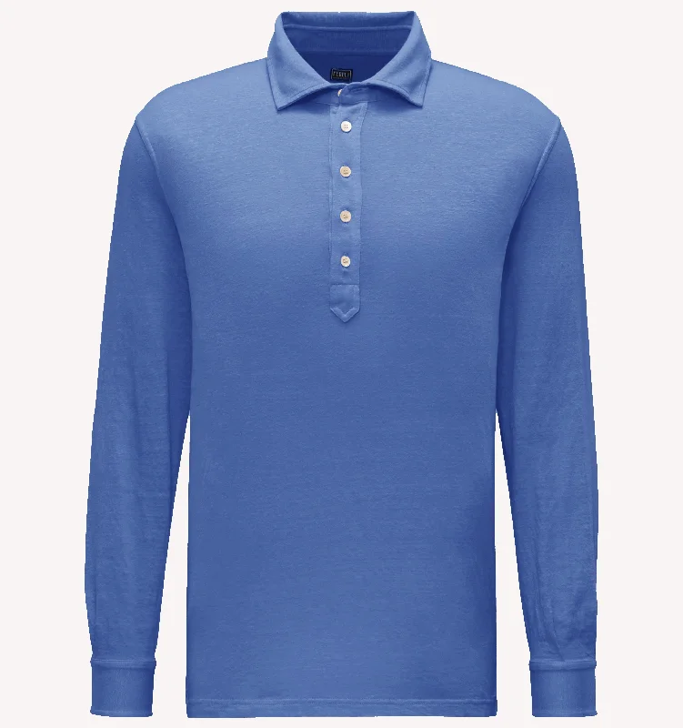 Men's Shirts with Zippered PocketsFedeli Polo in Royal Blue