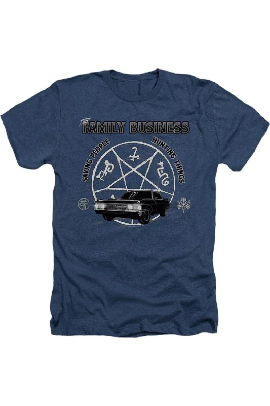 Men's Shirts with TiesSupernatural Saving People And Hunting Adult Heather Tee / T-Shirt Men's Shirts with TiesSupernatural Saving People And Hunting Adult Heather Tee / T-Shirt