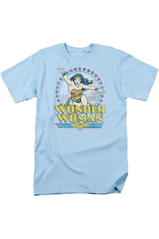 Men's Flowy Shirts for a Relaxed LookDC Comics Wonder Woman Star Of Paradise Island Short Sleeve Adult Tee / T-Shirt Men's Flowy Shirts for a Relaxed LookDC Comics Wonder Woman Star Of Paradise Island Short Sleeve Adult Tee / T-Shirt