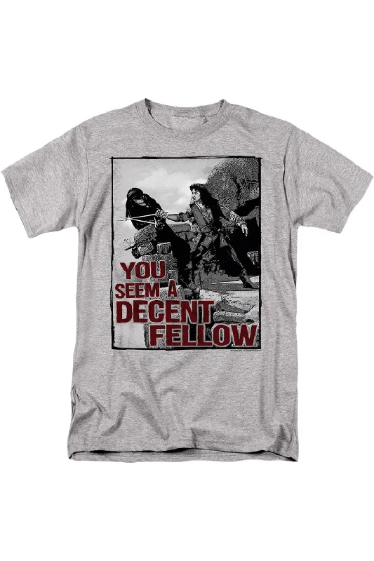 Men's Shirts with Pleated HemlinesPrincess Bride Fellow Short Sleeve Adult Tee / T-Shirt Men's Shirts with Pleated HemlinesPrincess Bride Fellow Short Sleeve Adult Tee / T-Shirt