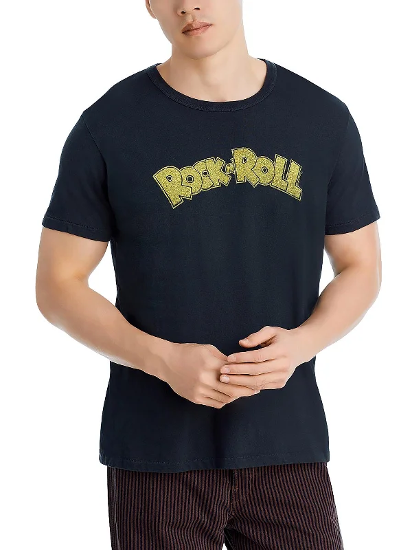 Men's Shirts with Barrel CuffsMens Cotton Short Sleeve Graphic T-Shirt