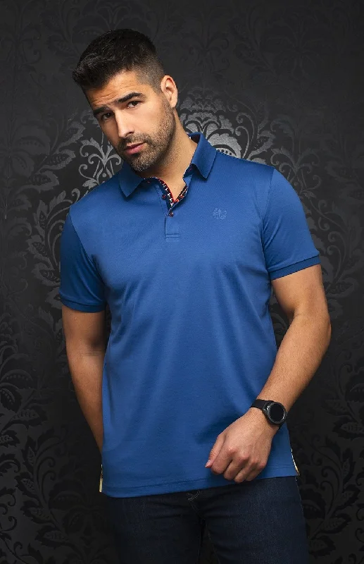 Men's Shirts with Adjustable CuffsAU NOIR | Polo | Eagle Blue