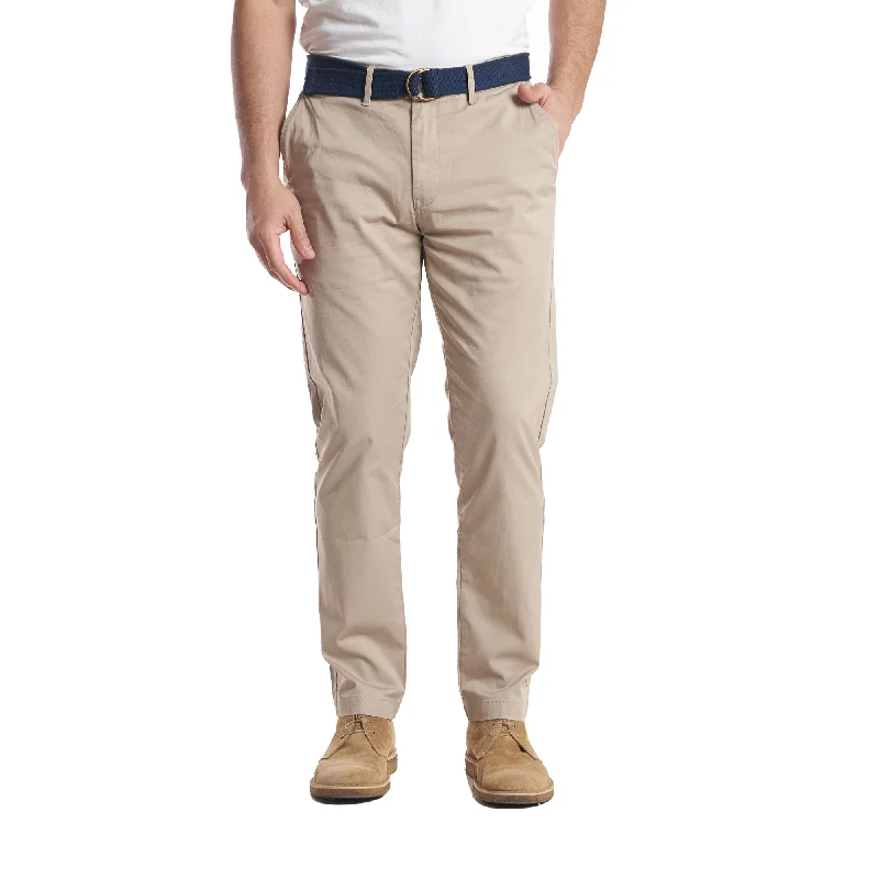 Men's Yoga Pants for FlexibilityLightweight Stretch Chinos Standard Fit - Khaki