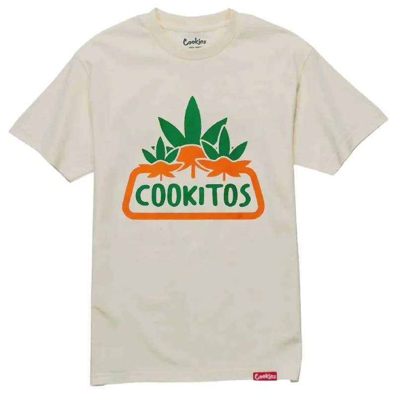 Men's Shirts with Button-Down PocketsMen's Cookitos Short Sleeve Tee In Cream