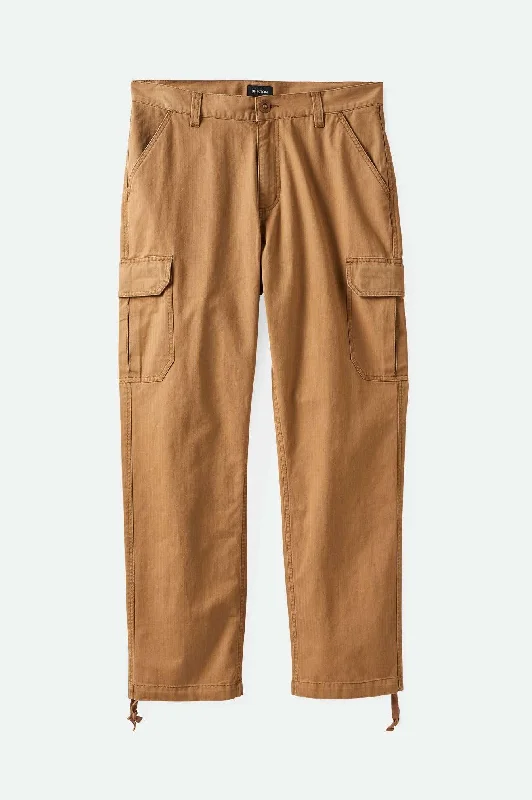 Men's Running Pants for ExerciseWaypoint Herringbone Relaxed Cargo Pant - Tobacco Brown