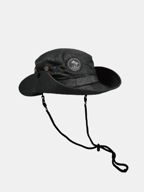Boys' Baseball CapsPalm Tree Pattern Bucket Hat With Chin Strap