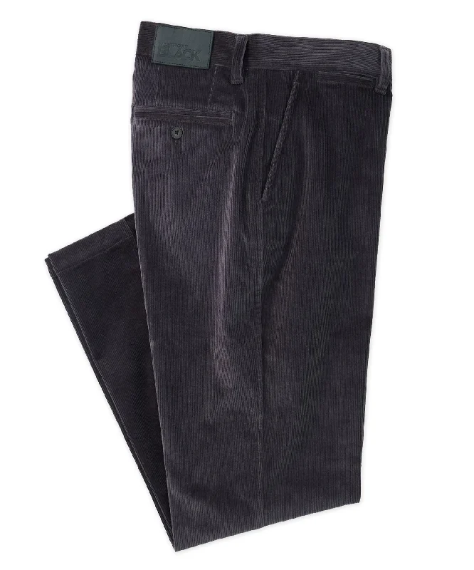 Men's Board Shorts for SurfingWestport Black Flat Front Corduroy Pant