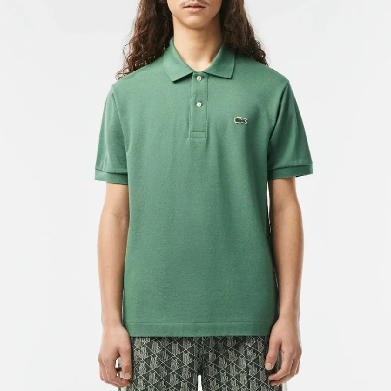 Men's Shirts with Belt LoopsLacoste Original Petit Pique Cotton Polo (Khaki Green) L1212-51