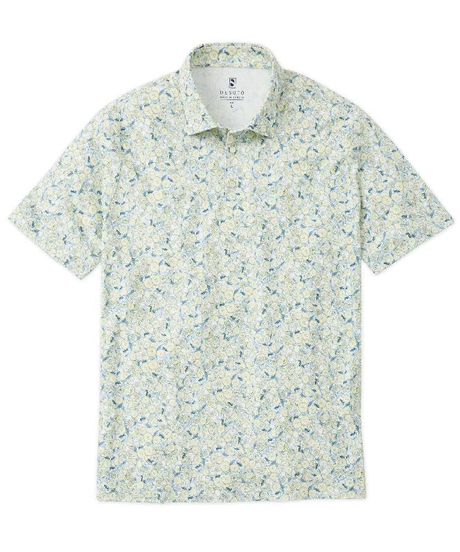 Stylish Men's HenleysLemon Print Button-Down Polo Shirt