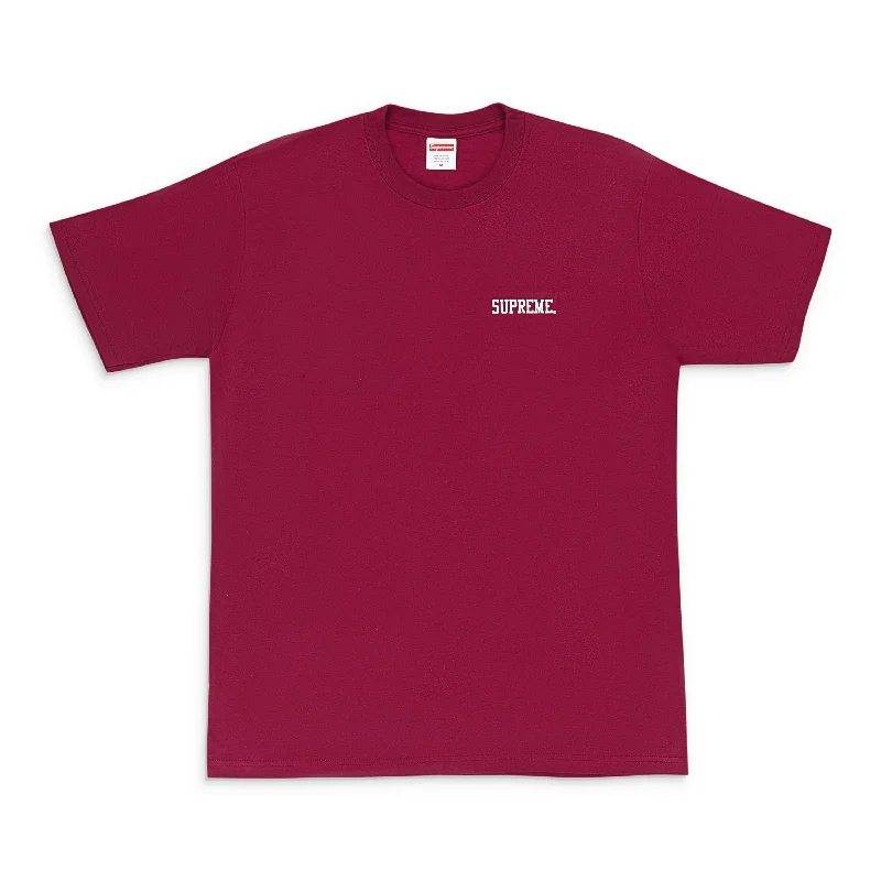 Men's Shirts with Ruffled HemlinesGRETA MAROON T-SHIRT
