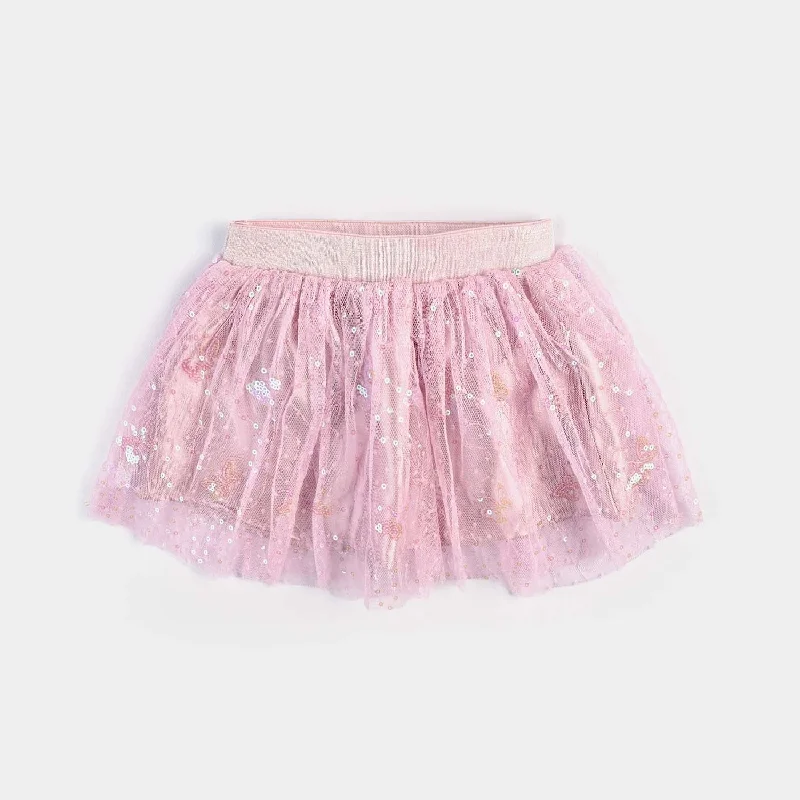 Men's Dress Pants for Special OccasionsInfant Girls Poly Net Short Skirt Sequence-Pink