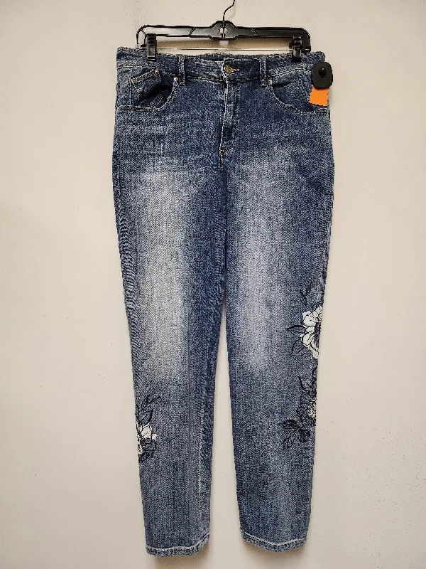 Fashion-Forward Men's JeansJeans Boyfriend By Chicos In Blue Denim, Size: 6