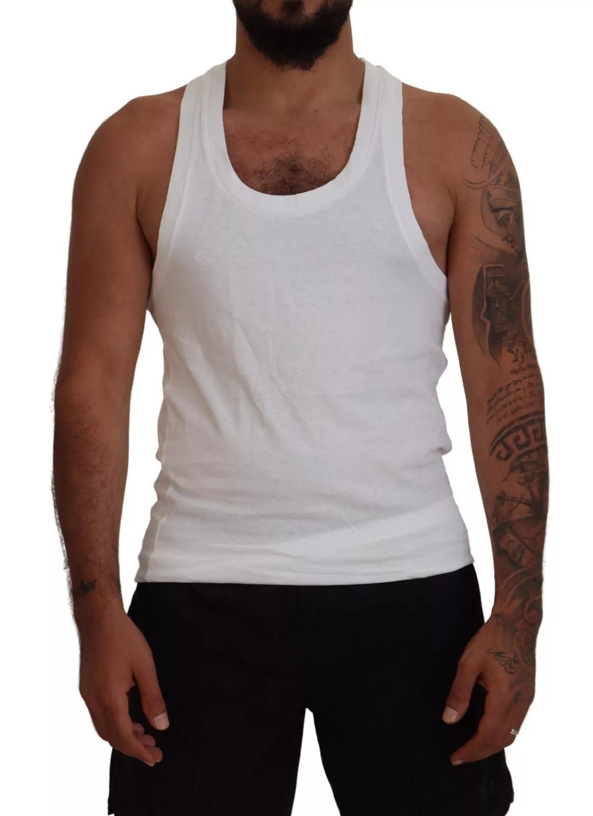 Stylish Men's HenleysDsqua²  Cotton Linen Sleeveless Tank Men's T-shirt