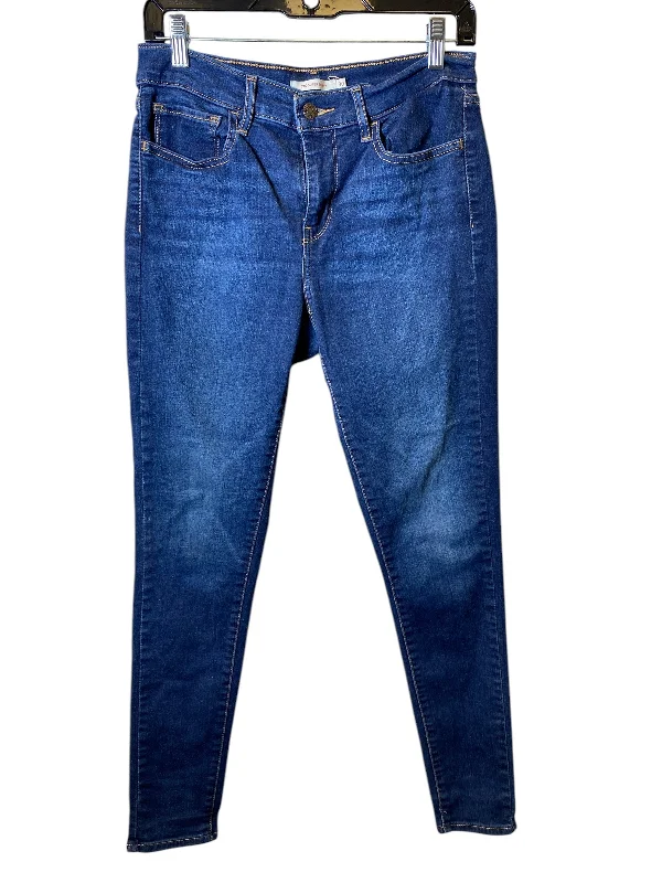 Yoked Back Men's JeansJeans Skinny By Levis In Blue Denim, Size: 30