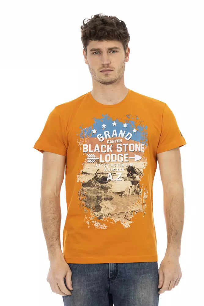 Men's Shirts with Tab CollarsTrussardi Action  Cotton Men Men's T-Shirt