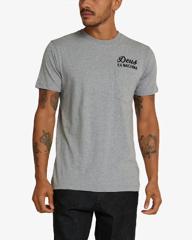 Men's Shirts with Barrel CuffsTokyo Address Tee In Grey