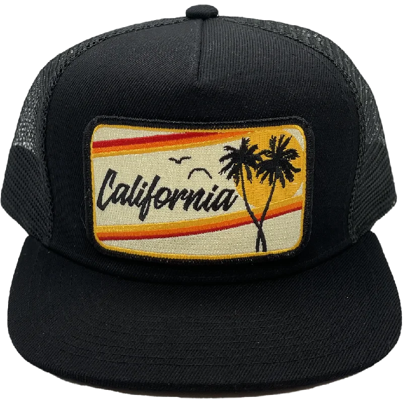 Adjustable Sun HatsCalifornia Palms Trucker