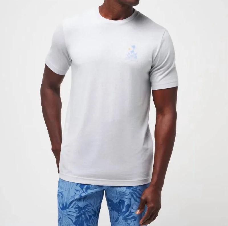 Men's Shirts with Mock NecksOff The Pier Tee In Heather Light Grey