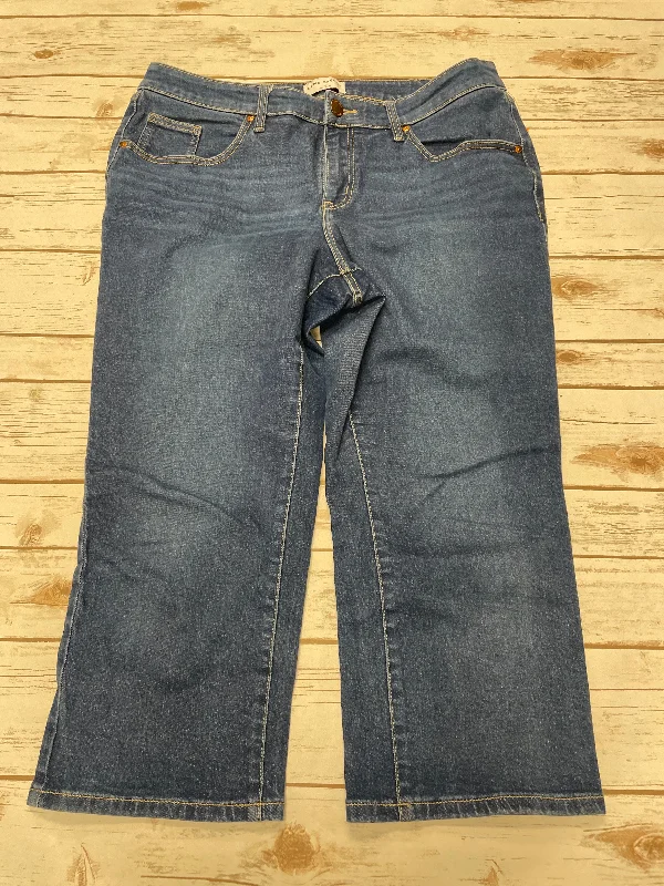 Mid-Waisted Men's JeansJeans Straight By Lane Bryant In Blue Denim, Size: 14