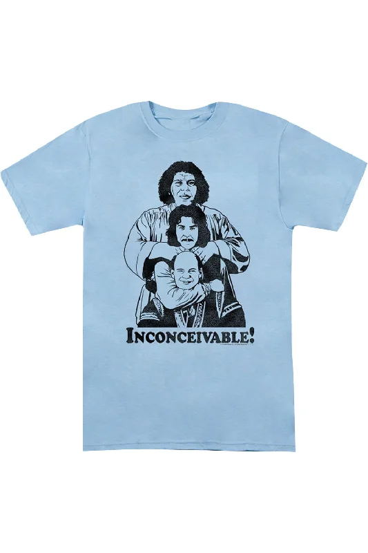 Men's Shirts with Abstract DesignsPrincess Bride Inconceivable Short Sleeve Adult Tee / T-Shirt Men's Shirts with Abstract DesignsPrincess Bride Inconceivable Short Sleeve Adult Tee / T-Shirt