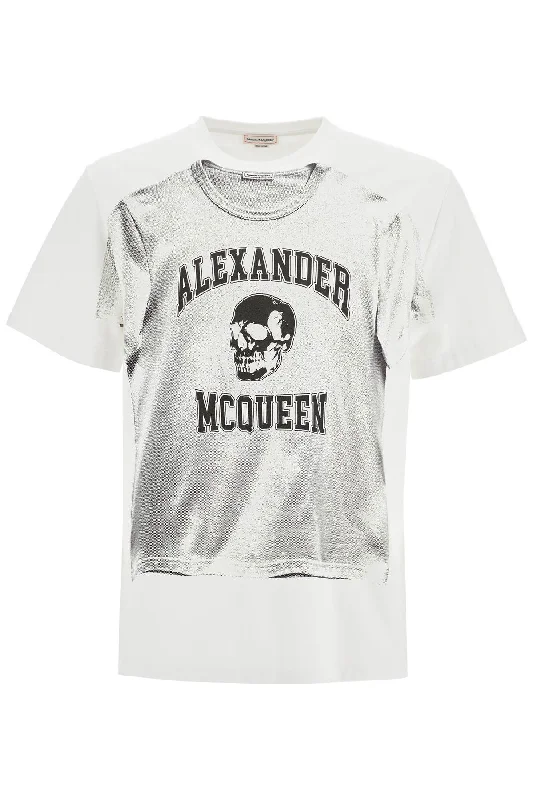 Men's Shirts with TiesAlexander Mcqueen Men's Printed Compact Cotton T-Shirt